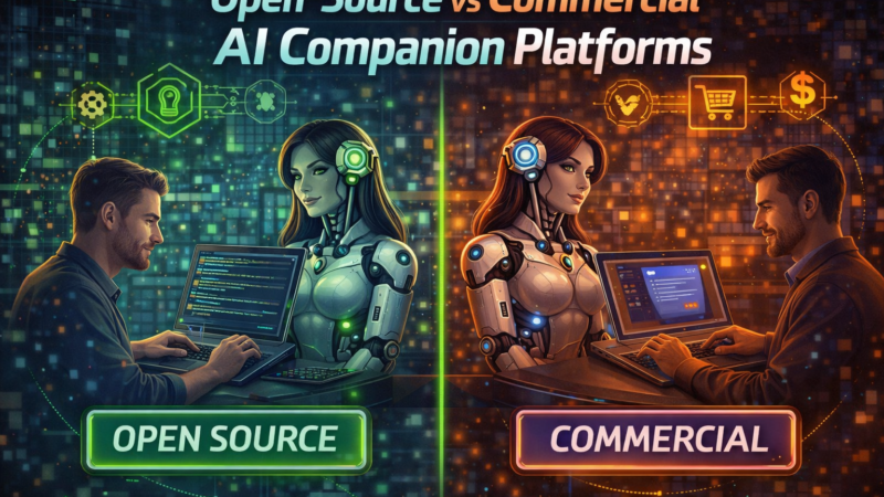 Open-Source vs Commercial AI Companion Platforms