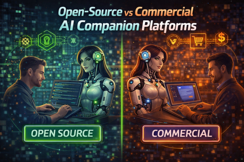 Open-Source vs Commercial AI Companion Platforms
